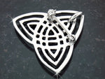 Triple Trinity Knot Brooch/Pendant (JPEW5889)