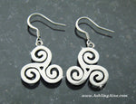 Triskelion Celtic Earrings, s198