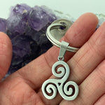 Triskelion Celtic Key Ring, KEY-s197