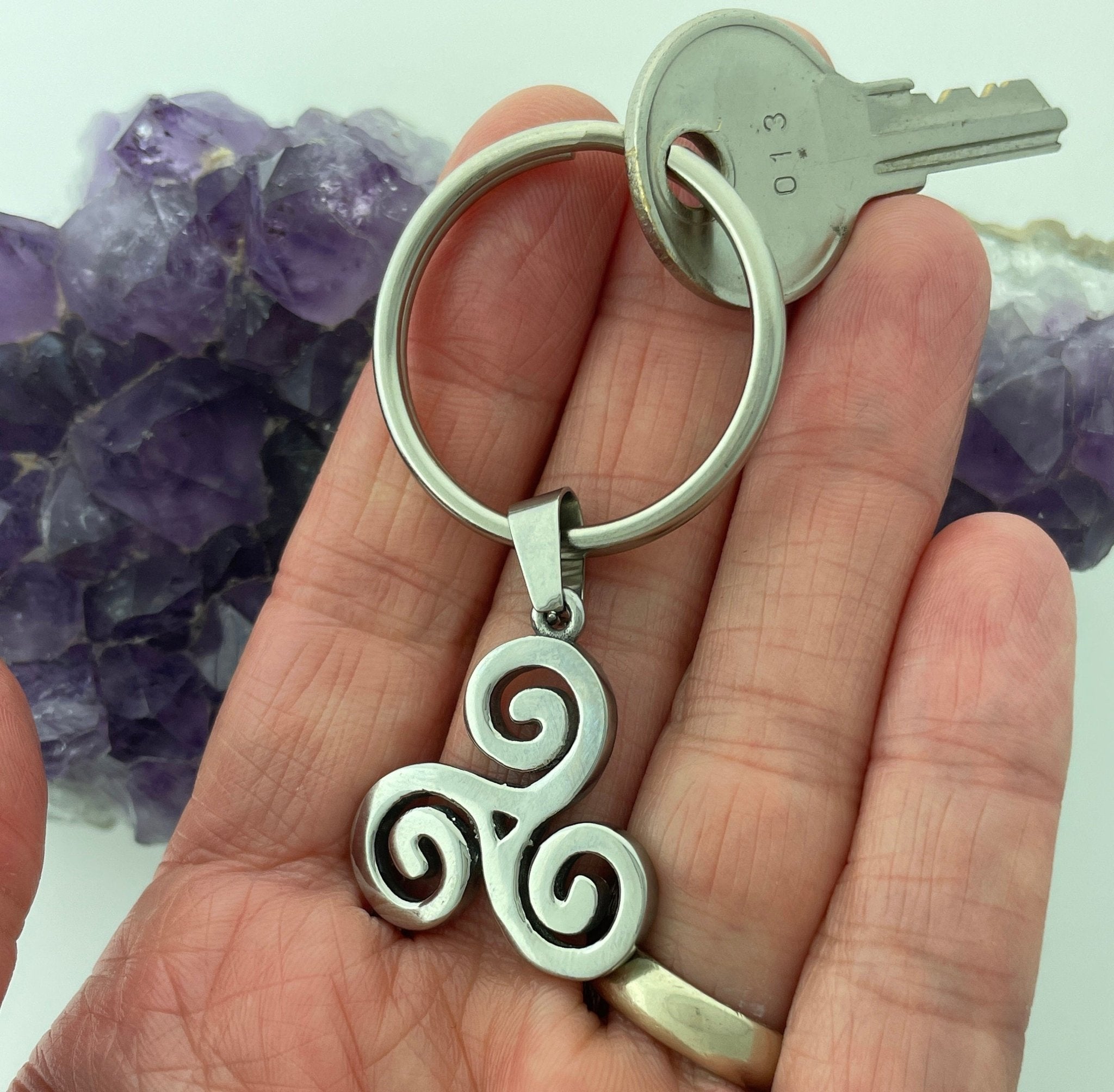 Triskelion Celtic Key Ring, KEY-s197 – Shop Palmers