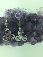 Triskelion Connemara Celtic Earring, (HM67)