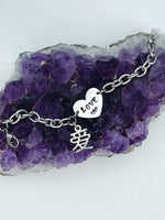 Two ways to say I love you Mandarin Love  Charm Bracelet. (HM134)